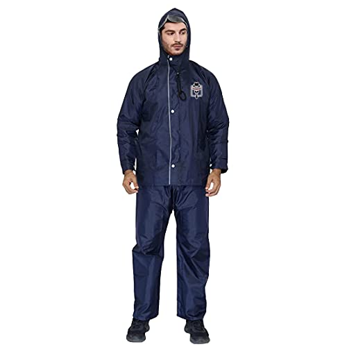 Image of Trustous Men's & Women's Waterproof Double Layer Reversible Raincoat with Pant 100% Water Proof with 4 Colour's and 6 Size (M to 4XL)