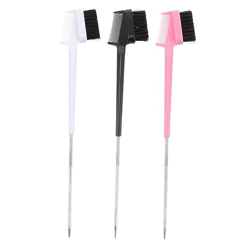 Baluue Eyebrow Spoolie Brush Set 2-in-1 Lash Comb Brow Shaper Perfect for Makeup Natural Brow Shape Smooth Application