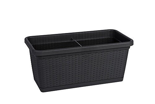 Kreher XL Pflanzkasten mit Bewässerungssystem und Rollen für einfaches...