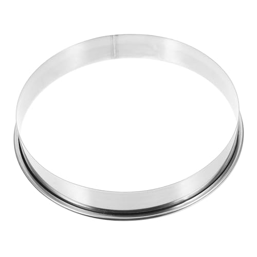 BESTonZON Stainless Steel Circle Mold for Pizza Making Baking Tool for Homemade Pizzas Durable Pastry Cutter for Ovens and Grills Sturdy Reusable Accessories
