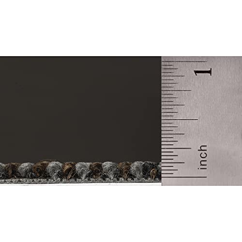 Image of Mohawk Basics 24 inch x 24 inch Berber (Loop pile), 0.09 inch Pile Height, Carpet Tile, PET Fiber, Smoke Color, (24 Tiles), (96 sqft /carton)