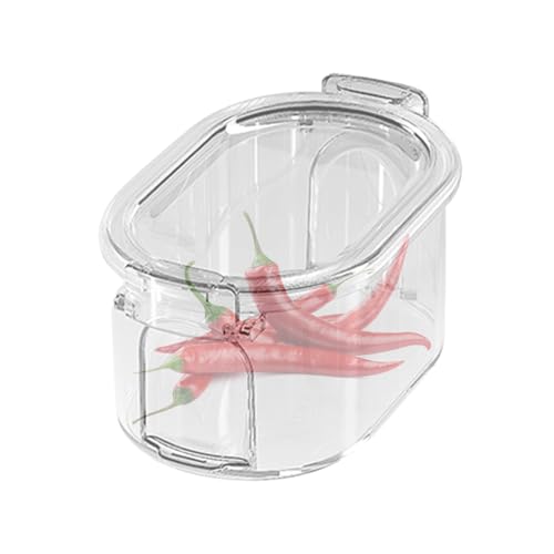 Bkljkf Contenedores de Especias - Organizador De Almacenamiento Transparente Reutilizable | Tarro De Sal Con Tapa,Para Picnic Horneado Condimento Comida Cocina Hogar Exterior Acampada Restaurante Bar