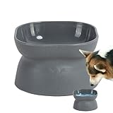 Futternäpfe für Katzen, geneigt, Marmorstruktur, erhöht, niedlich, modisch, strukturiert, für Futter und Wasser, erhöhtes Kätzchen, Heimkäfig, Tiergeschäft