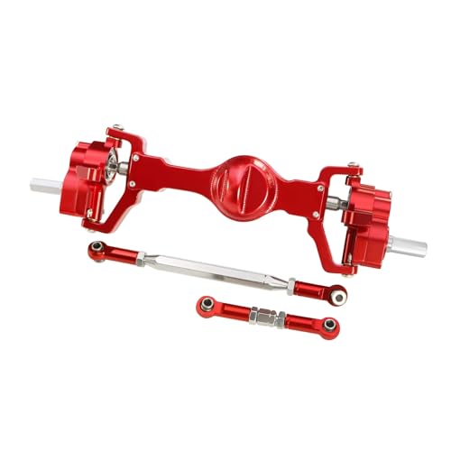 RC�t�����g���A�A�N�X���Z�b�g For WPL C14 C24 B14 B24 B16 B36 C64 C64-1 1/16 C74-1 1/10 CNC�A���~�t�����g���A�|�[�^���A�N�X���Z�b�g�R���v���[�g�A�N�X��RC�J�[�p(Red,Front)