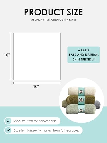 23% Off HIPHOP PANDA Baby Washcloths - Ultra Soft Bamboo - Image 3