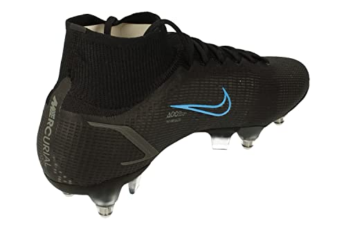 Nike Superfly 8 Elite SG-Pro AC Mens Football Boots CV0960 Soccer Cleats (UK 6 US 7 EU 40, Black Iron Grey 004)