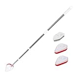 VALICLUD Spazzola Per Pavimenti Del Bagno Spazzola Multiuso Per Pulire Le Fughe Angoli Delle Piastrelle Con Manico Estensibile Per Rimozione Di Polvere e Macchie d Acqua Per Cucina e Lavand