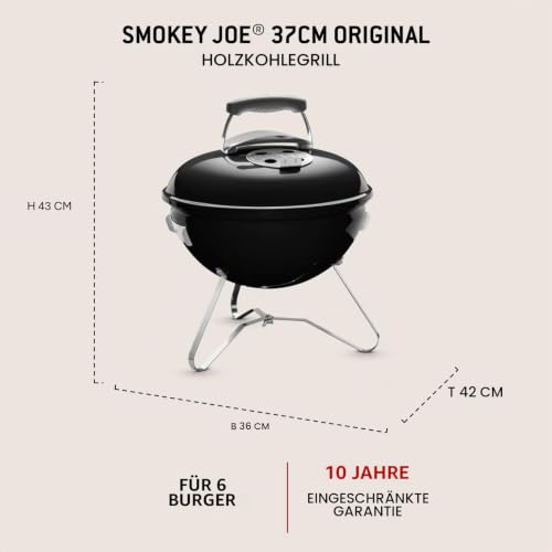 Weber Smokey Joe Holzkohlegrill – Ansicht 3
