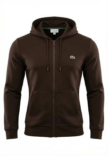Lacoste Zip-Up Hoodie Chaqueta polar para homre Buffle M