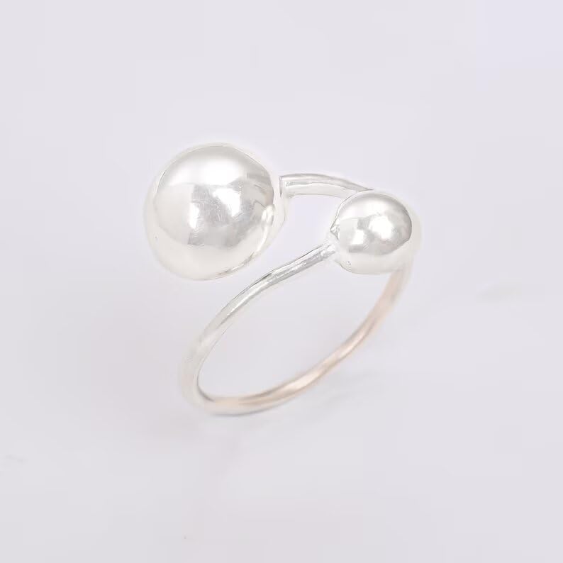 Boho Statement Ring | Solid Silver Ring | Elegant Ring | 925 Sterling Silver Ring | Open Ring | Wedding Gift | Women's Ring4