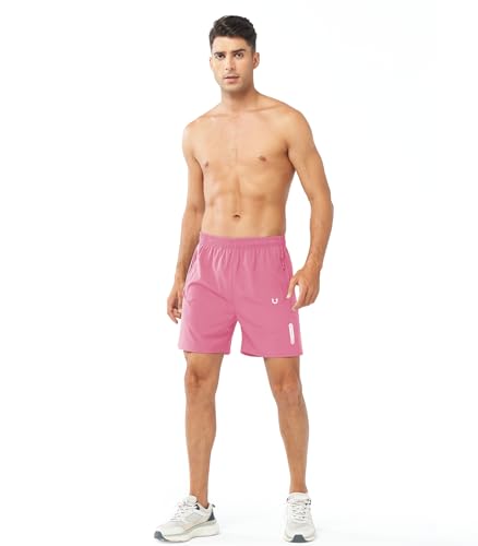 Image of NORTHYARD Men's Athletic Running Shorts Gym Workout 7 inch /9 inch /5 inch Quick Dry Lightweight Sports Basketball Tennis 3 Zipper Pockets
