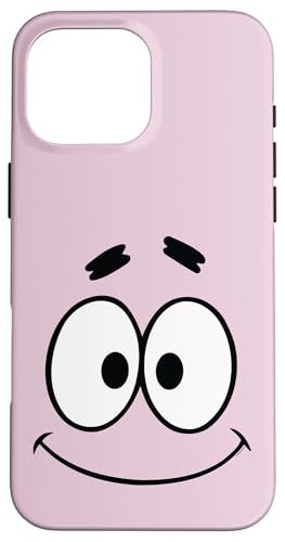Carcasa para iPhone 16 Pro MAX Pantalones Cuadrados Oficiales de Bob Esponja Patrick Big Smile Rosa