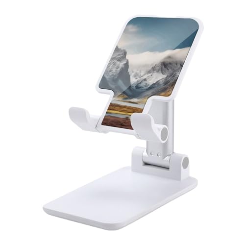 Station d'accueil pliable paysage de montagne pour bureau et cuisine
