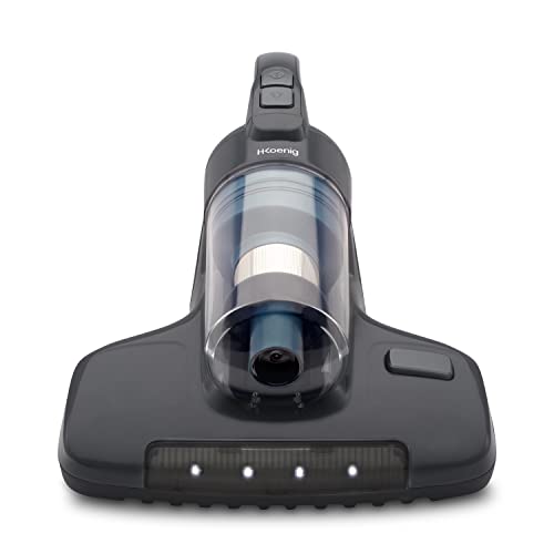 H.Koenig Aspirateur à Main Matelas & Textile UMAT40, Anti Acariens et Punaises de lit, Lampe UV, Battement, Canapé, Tissus, 400 W