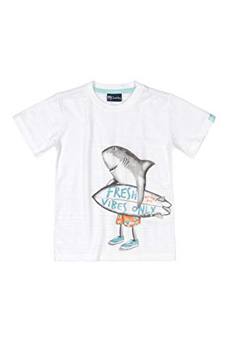 Camiseta Infantil Manga Curta Malha Flamê, Quimby, Meninos, Branco Especial, 02