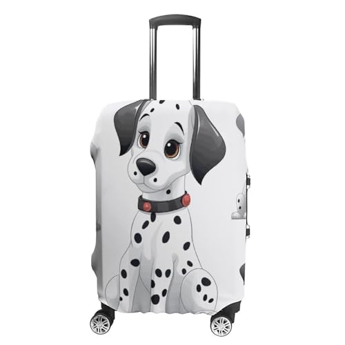 Cute Dalmatian Printed Luggage Cover Protector, Fits 18-32 Inch Luggage