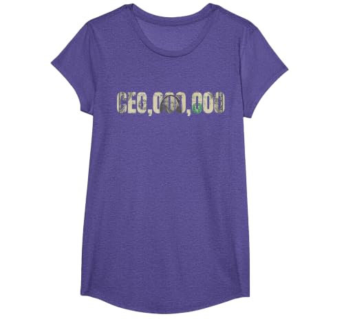 Entrepreneur CEO,000,000 Millionaire Businessman CEO T-Shirt T-Shirt, Girls, Purple Heather, Medium