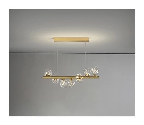 Plafond lustre suspendu boule de verre G9 d'exception pour salle à manger
