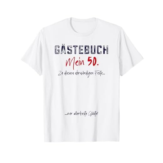 50 cumpleaños 50 cincuenta quincuagésimo 50 libro de visitas para invitados Camiseta