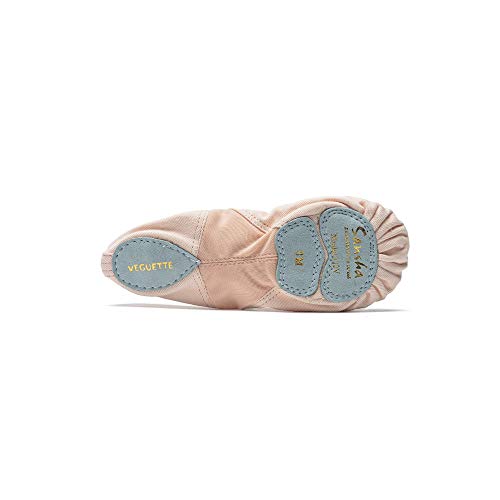Sansha Girl's Split Vegan Sole Soft Ballet Shoes 332v Ve-guette Flat3