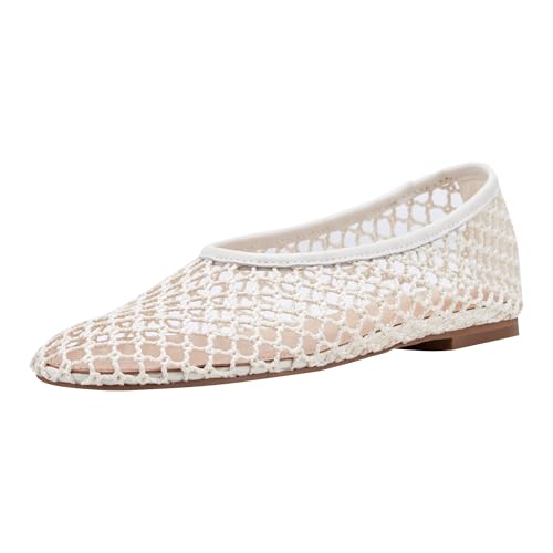 Marc Fisher LTD Women's Jazlyn Cream Mesh/Leather, 10 Medium
