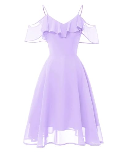 A-line Short Homecoming Dresses Chiffon Bridesmaid Dresses V-Neck Formal Prom Party Gown for Women2