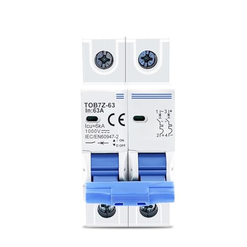 Disjoncteur solaire 2P DC 1000V pour coffret de protection de maison autonome