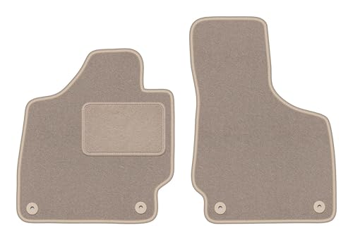 Tapis de voiture Audi TT II 8J tapis auto avant en velours 2006-2014 beige