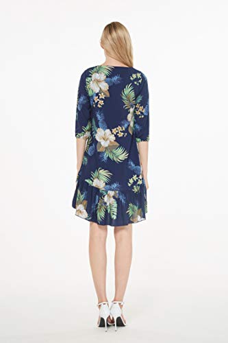 Image of Matchable Family Hawaiian Luau Men Women Girl Boy Clothes in Pineapple Garden Navy