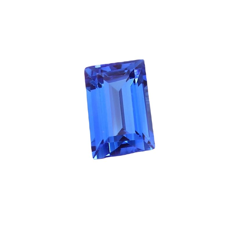 Saphir bleu facetté 12 x 8 mm pour projets DIY et création de bagues