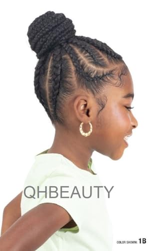 Impression Kids Pre-Stretched Braiding Hair, 28/14 inches Length, Knotless Style, Value Pack 3 in 1 / color 4 Dark Brown - Image 4