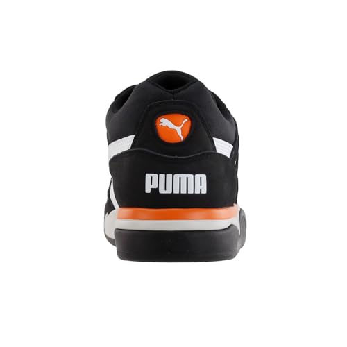 PUMA Puma Unisex-Adult Palace Guard Sneaker, Black White-Orange Popsicle, 10 M US