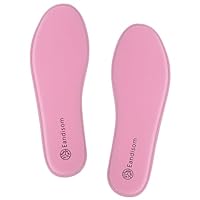 Eandisom Memory Foam Insoles for Women - Comfort Inner Soles and Cushioned Insoles, Replacement Shoe Inserts for Running Shoes, Sneakers, Trainers, Work Shoes, Boots, Pink UK 5