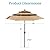 Best Choice Products 10ft 3-Tier Solar Patio Umbrella, Outdoor Market Sun Shade for Backyard, Deck, Poolside w/ 24 LED Lights, Tilt Adjustment, Easy Crank, 8 Ribs - Tan