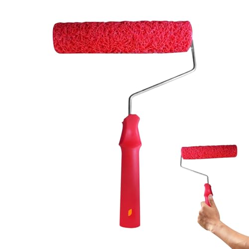 Texture Pattern Compound Roller Brush Plaster Roller Wall Brush Putty Roller Multifunctional Roller Brush Roller Putty Roller Wall Brush Plaster Application Roller Brush for Home Decorating Tool