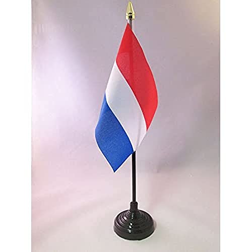 AZ FLAG - Tischflagge Niederlande - 15x10 cm Goldene Splitze - Holländische Tischfahne 10 x 15 Cm - Flaggen