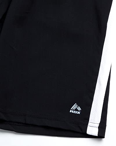 RBX Boys Active Shorts - Kids Athletic Performance Basketball Shorts with Pockets - Woven Gym Shorts for Boys (8-16)4