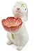 Boston International Ceramic Easter Tabletop Figurine, 8-Inches, Floral Bunny Penny