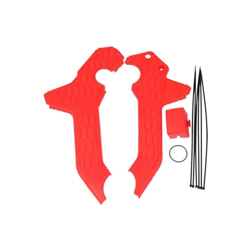 Protector de cadena CRF300L rojo y cubierta lateral de cuadro para moto Honda