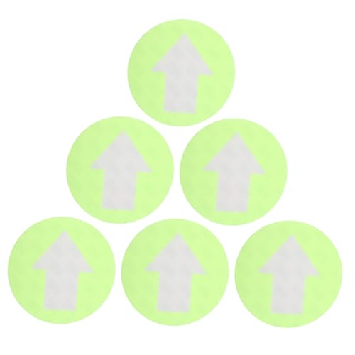 WOONEKY 6pcs Reflective Trail Markers for Camping Arrow Direction Signs PVC Reflective Markers Outdoor Gear