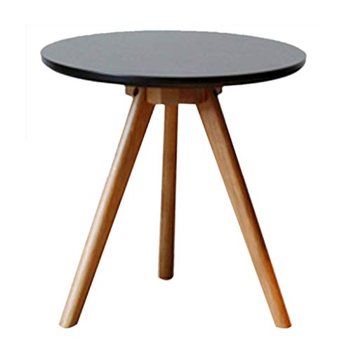 Table café élégante et durable petite table à thé noire robuste