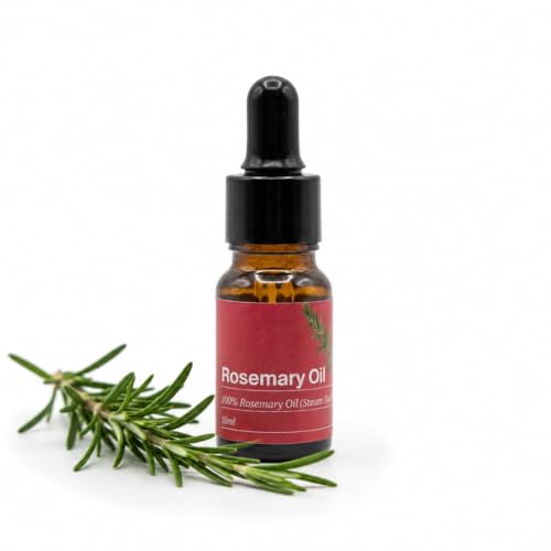 Image of My Pahadi Dukan 10 ml Rosemary Essential Oil for Hair Growth & Scalp Health, 100% Pure & Natural, Supports Focus & Muscle Relief, Steam Distilled, Lab tested