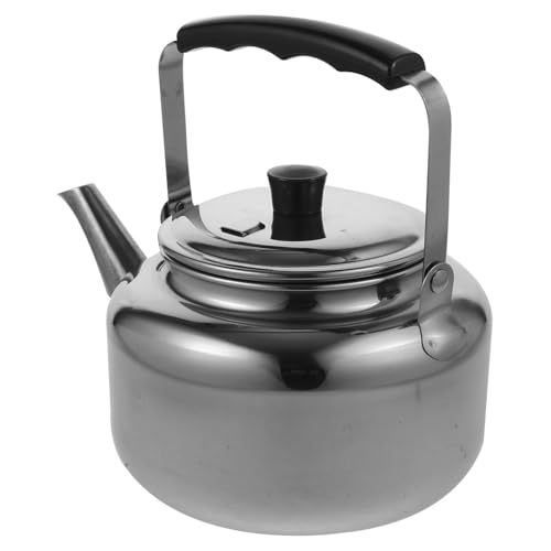 TOYANDONA Hervidor de Agua de Acero Inoxidable para Hogar y Camping Tetera Portátil Práctica para Estufa de Gas Inducción Café y Bebidas Calientes