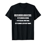 How to Survive a Bear Attack Funny Quotes Gift