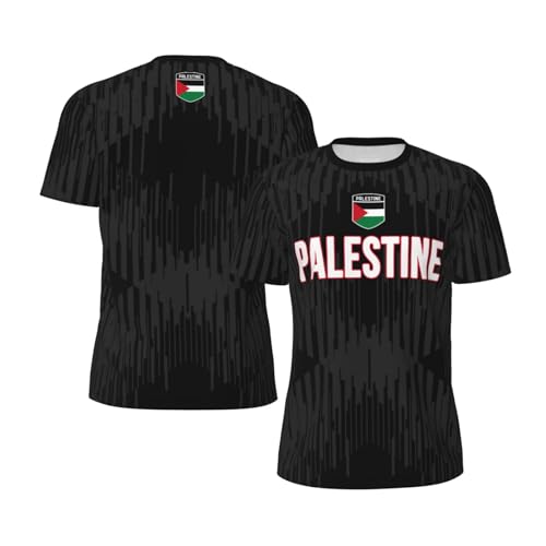 DABOYOZHZH Palestine (2) Sports Jersey Mesh T-Shirt 3D Print for Running Cycling Soccer Fans Fitness Shirts White