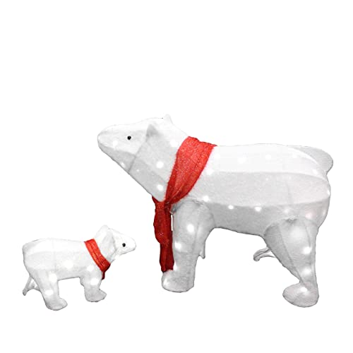 2 Polar Bears LED Yard Lights - Image 5