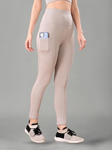 Image of Women High Rise Gym Wear Tights Stretchable Yoga Pants Fitness Leggings Gym Pants Multipurpose Slim Fit Track Pant Workout Active Wear Lower