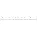 Starrett 610N-6 Spring Tempered Steel Narrow Rule With Inch Graduations, 6" Length, 3/16" Width, 3/64" Thickness