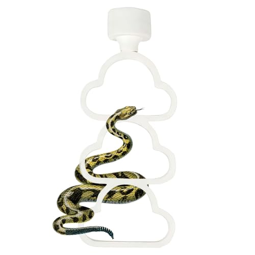 Cerceaux d'habitat flexibles, anneaux d'escalade interactifs, spirales de reptiles de 2,36 x 4,72 pouces avec texture, boucles de suspension robustes, ajouts...