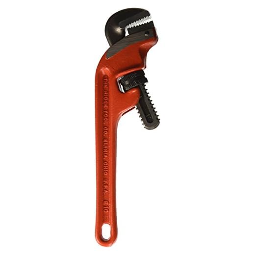 RIDGID 31060 Modell E-10 Rohrzange gekröpft für schwere Beanspruchung, 10" Sanitär-Schraubenschlüssel